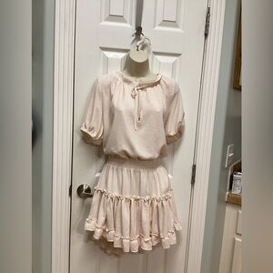 Buddy Love Women’s Ray Dress light pink snakeskin print mini Medium